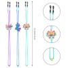 SKYCOOOOL Kids Glasses Strap (8PCS) Unicorn Rainbow Adjuster Stretchy Eyeglass