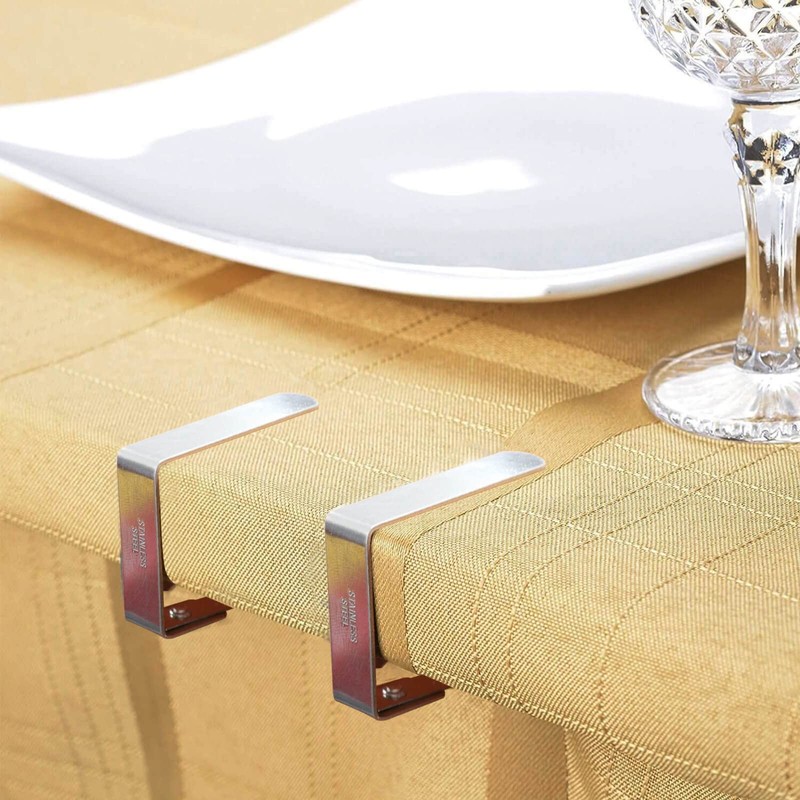 Blooven Tablecloth Clips 8 Pack Stainless Steel Table Cover Clamps