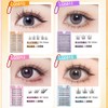 GECOMO Large Capacity False Eyelashes, Natural, False Eyelashes, With Glue,