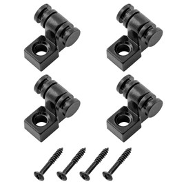 Musiclily Roller Guitar String Tree Guides Retainer for Fender Strat Tele Electric Guitar, Black(Pack of 4)