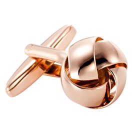 Powerful 316L Stainless Steel Knot Men’s Cufflinks Bronze Metal