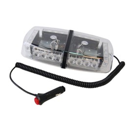 HQRP 24 LED Blue Strobe Beacon Emergency Warning Flash Light Mini Bar w/Magnetic Base + HQRP Coaster