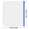 Antner 12 Pack Letter Size Binder Pockets 3 Ring Binder