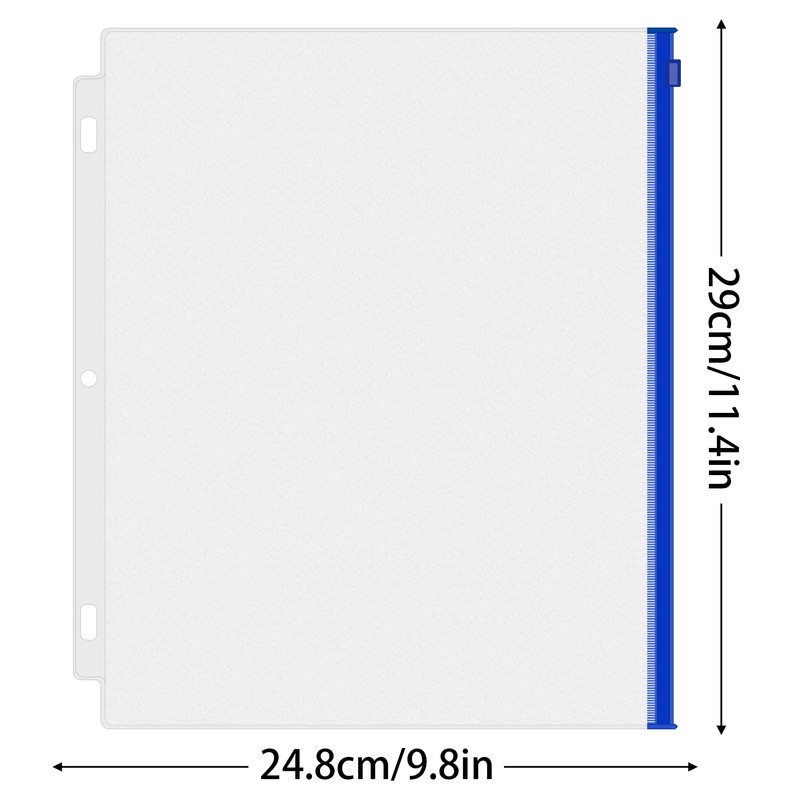 Antner 12 Pack Letter Size Binder Pockets 3 Ring Binder