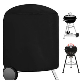 RICHIE Round Grill Cover, Waterproof and Robust, BBQ Cover, Gas Grill, 73 x 71 cm, Heavy Duty 420D Gas Grill Covers with Drawstring Cord, Windproof, UV and Waterproof