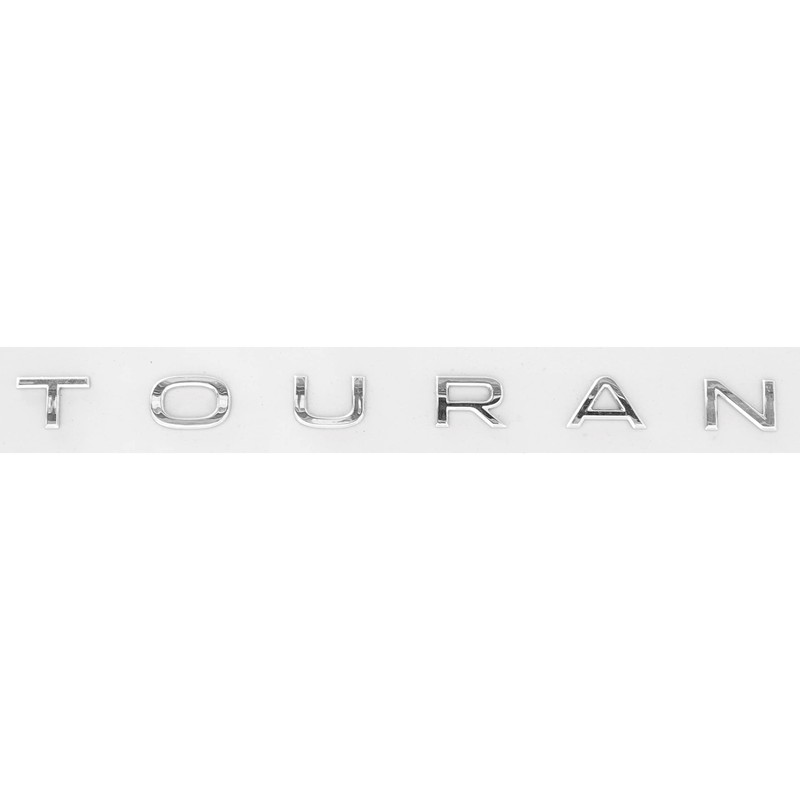 Volkswagen 5TA853687A2ZZ Lettering Touran Sticker Emblem Tailgate Logo, Glossy Chrome