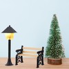 Miniature Street Light 1:12 Bench Mini Lantern Dollhouse Street Lamps