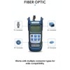 FIBAsource Optical Power Meter with Backlit LCD Display, FC/SC Connector,