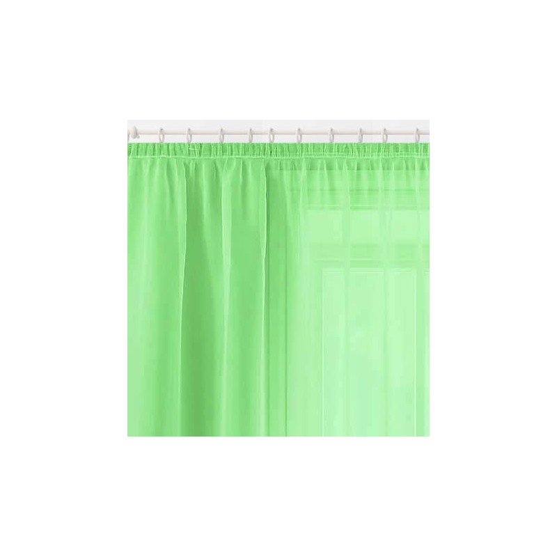 Megachest gathering tape voile curtain(Lime W 56" x L 81"