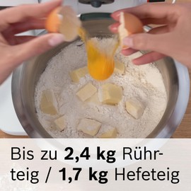 Bosch MUZS2ER Stainless Steel Mixing Bowl, 3.8 Litres, Dishwasher Safe, Robust, Food Safe, Fits MUM Series 2 Food Processor