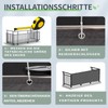SUN BLOCK Balcony Privacy Screen 80 x 400 cm Balcony