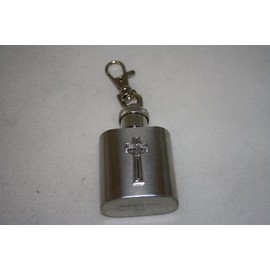 Celtic Cross 1 Hip Flask Keyring Keyring