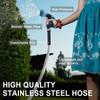 Metal Garden Hose 100ft-Upgraded Kink Free and Rust Resistant Design,