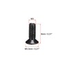 sourcing map M3 x 8mm Phillips Screw Fastener Black for