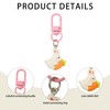 Wasise Bunny Keychain - 6PCS Cute Rabbit Keychain, Kawaii Keyring,