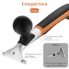 Professional 2-1/2" Tungsten Carbide Scraper - Extra Long Double-Sided Blade
