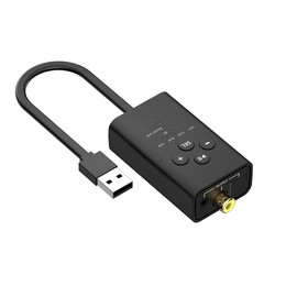 HIEbee 5.2 Bluetooth Audio Receiver, USB Audio Converter, Fiber coaxial AUX Output Digital Audio converterFor PC,Win7/8/10
