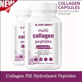 ZAYMAN 2 x Multi Collagen Complex 360 Capsules Type I II III V X Good For Skin Women