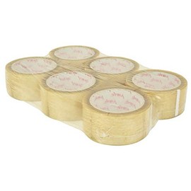 Mercury | Six Pack of Carton Sealing Tape, 48mm x 66m, 25 microns, Clear