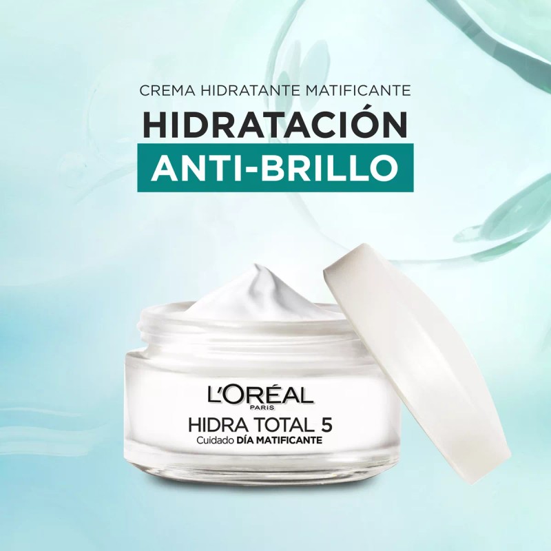 L'Oréal Paris Crema Anti-Brillo HidraTotal5 Matificante,50ml