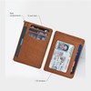 Leather Minimalist Wallet for Men & Women RFID Front Pocket