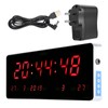 Digital LED Calendar Clock Temperature Wall Clocks (Calendar Temperature Week)