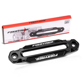 FIERYRED - Kit de tapón de gancho de cabrestante Hawse Fairlead con cabrestante, de aluminio de 10 pulgadas para cuerda sintética, adecuado para cabrestante de 9000-1500 libras