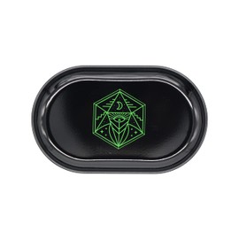 Small Vintage Metal Dish Tray - Holds Jewelry, Change, Paperclips, Keys, Rings, Trinkets & Other Small Treasures - For Desk, Stand, Vanity, or Kitchen - Decorative Design with a lightweight metal