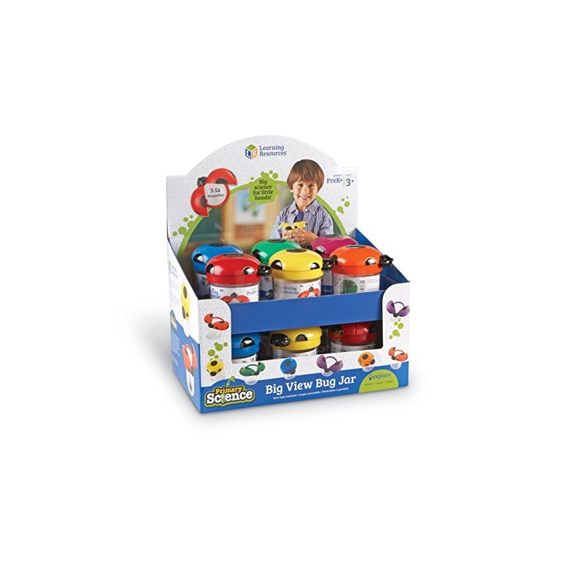 Learning Resources Big View Bug Jar, Outdoor Experiment Jars, Bug