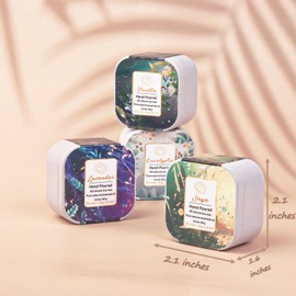 Premium 8-Pack Organic Aromatherapy Candles, Hand-Poured Soy Wax Jars, Natural Fragrance for Home Décor, Housewarming, Birthdays, and Relaxing Evenings