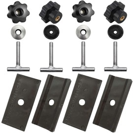 Twowinds Screws for securing load on the rail + guide bracket for multiflex board, furniture, refrigerator, night pot, compatible with VW T5 T6 Multivan Transporter California (8 sets)