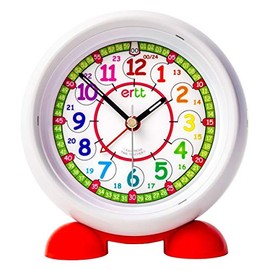 ertt EasyRead Time Teacher Alarm Clock For Kids - Learn The Time Childrens Alarm Clock - Boys & Girls Alarm Clocks For Bedroom With Time Teaching Design, 24 Hr Face & Night Light (Rainbow)