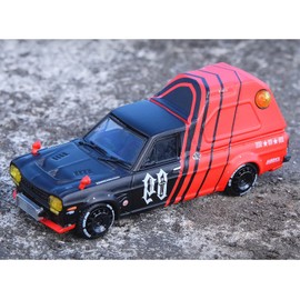 Inno Models 1/64 Nissan Sunny Truck HAKOTORA 09 RACING DECEPCIONEZ Exclusive Package with Key Chain Assembled Product