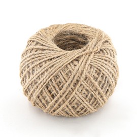 alwaiiz Jute Twine 1.5 mm x 100 m, Tear-Resistant Jute Yarn, Jute Cord, Suitable for Gift Wrapping, Crafts and Light Gardening, Brown