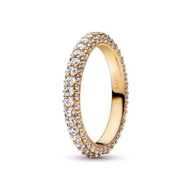 TOFBS Eternity Rings 925 Sterling Silver Tennis Ring Cubic Zirconia Ring Friendship Rings Promise Rings Stackable Thumb Ring Jewellery Gift for Women, Sterling Silver, No Gemstone