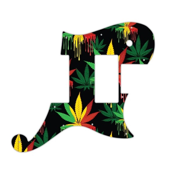 wd Pickguard For D'Angelico Deluxe Atlantic rasta drip