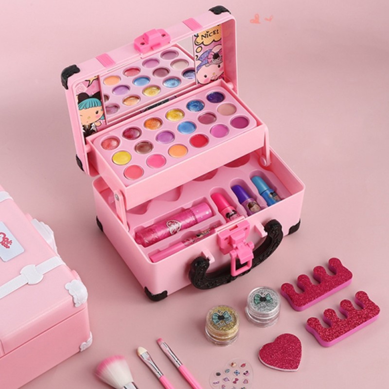 Girls Make Up Set Toys Pretend Play Cosmetic Bag Beauty