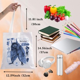 WZMPA Mothman Tote Bag Mothman Lover Gift Mothman Cryptids Art Shoulder Bag Mothman Merchandise (Mothman TG)