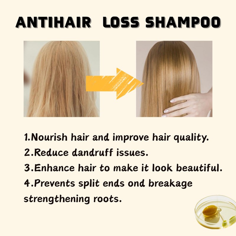 300ml Anti Hair Loss Shampoo, Moisturizing And Promoting Hair Growth,