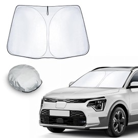 CDEFG Kompatibel mit Kia NIRO SG2 EV 2016-2023 2024 Sonnenschutz Abdeckungen Frontscheibe Sonnenschirm Die Vordere Schallwand Windschutzscheibe Auto Sonnenblende NIRO Hybrid PHEV 2024 Zubehör