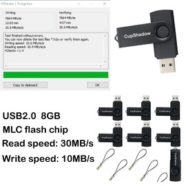 8GB USB Flash Drive 15 Pack Bulk USB Flash Drives USB2.0 Flash Drive Bulk 8GB Thumb Drive 15 Pack USB Drive Bulk CupShadow USB (Black)