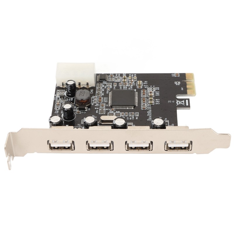 PCIe to USB2.0 Expansion Card 4 Ports 4 Pin Power