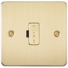 Knightsbridge FP6000BB Brushed Brass FPAV6000BB Flat Plate 13A Fused Spur