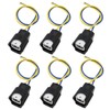 6 Pcs Wires Fuel Injector Nozzle Connector Wiring Harness Pigtail
