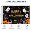 Happy Halloween Backdrop 7x5ft Spooky Ghost Kids Party Photo Banner