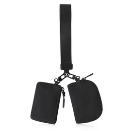 Oyachic Purse Wristlet Wallets Small Purse Dual Pouch Coin Purse Women's Purse Coin Bag with Zip Wallet, black, purse