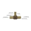 Merrill MFG RBDTNL7510-A No Lead Bronze Tee Fitting,1-Inch X 3/4-Inch