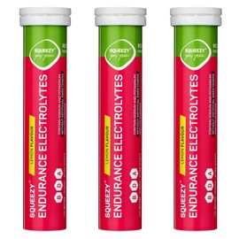 SQUEEZY ENDURANCE ELECTROLYTES, 3 x 80 g Tabs Lemon