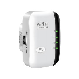 2025 Newest WiFi Extender, WiFi Booster, WiFi Repeater Home Signal Extender Wireless Internet booster with Ethernet Port Support AP/RP Mode Home Wireless Signal accelerator Simple Setup UK plug (White
