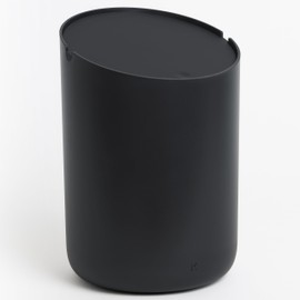 Kazai. Tove Cosmetic Bin - Exclusive Bathroom Bin Design from Berlin | 2L Volume, Non-Slip, Includes Inner Bucket and Smart Bag Function | Black
